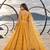 YELLOW NET THREAD WITH ZARI AND SEQUINCE WORK FESTIVE LEHENGA CHOLI SET FOR WOMEN'S