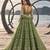 PISTA GREEN NET THREAD WITH ZARI AND SEQUIN WORK FESTIVE LEHENGA CHOLI
