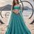 RAMA GREEN NET THREAD WITH ZARI AND SEQUINCE WORK FESTIVE LEHENGA CHOLI SET FOR WOMEN'S