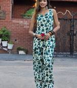 Printed cotton kurti with farshi salwar