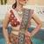 Brown Print Stones & Sequins Na Semi Stitched Lehenga Set