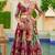 Wine Print Stones & Sequins Na Semi Stitched Lehenga Set