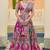 Pink Print Stones & Sequins Na Semi Stitched Lehenga Set
