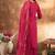 Pink marina silk kurti pant dupatta set