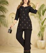 Black heavy rayon co-ords set