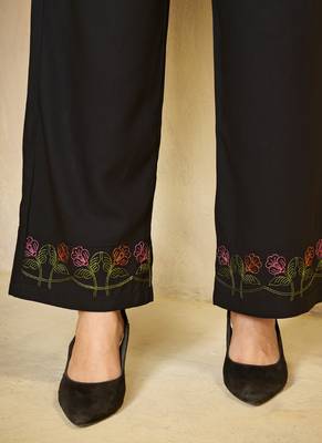 Black heavy rayon co-ords set 3
