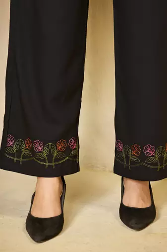 Black heavy rayon co-ords set