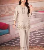 Cream heavy rayon co-ords set
