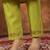 Parrot green marina silk kurti pant dupatta set