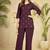Wine heavy rayon co-ords set