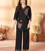 Black heavy rayon co-ords set