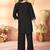 Black heavy rayon co-ords set