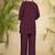 Wine heavy rayon co-ords set