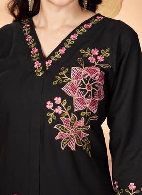 Black heavy rayon co-ords set 3