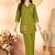 Mehendi heavy rayon co-ords set