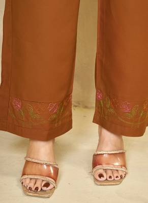 Coffee heavy rayon co-ords set 3