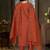 Rust marina silk kurti pent dupatta