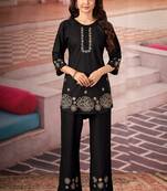 Black heavy rayon co-ords set