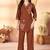 Coffee heavy rayon co-ords set