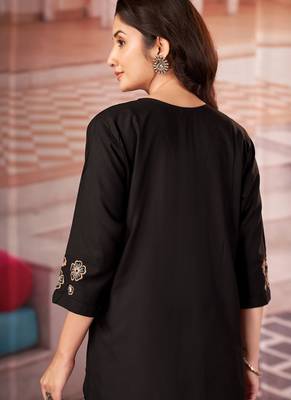 Black heavy rayon co-ords set 2