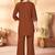 Coffee heavy rayon co-ords set