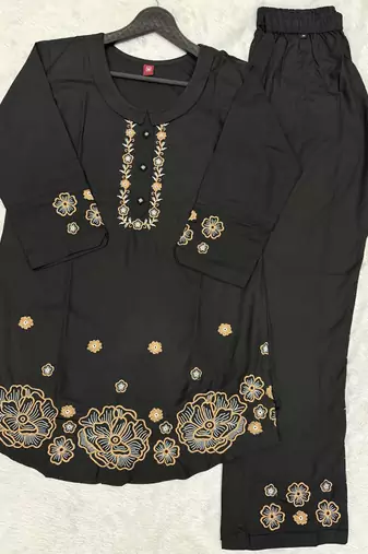 Black heavy rayon co-ords set