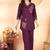 Wine heavy rayon co-ords set
