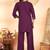 Wine heavy rayon co-ords set