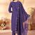 Violet marina silk kurti pent dupatta