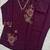Wine heavy rayon co-ords set