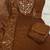 Coffee marina silk kurti pent dupatta