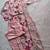 Light pink pure linen cotton kurti pent dupatta