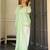 Pista green khadi cotton kurta with farshi salwar and printed cotton dupatta set