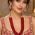 Red kundan pearl layered necklace set
