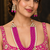 Pink kundan pearl layered necklace set