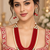 Red kundan pearl layered necklace set