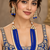Blue kundan pearl layered necklace set