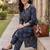 women ethnic motifs printed regular cotton kurta with trousers