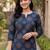 women ethnic motifs printed regular cotton kurta with trousers