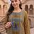 women printed regular cotton kurta with patiala & with dupatta