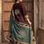 women ethnic motifs printed regular cotton kurta with trousers & with dupatta