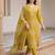 women ethnic motifs embroidered regular thread work cotton kurta with trousers & with dupatta