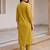 women ethnic motifs embroidered regular thread work cotton kurta with trousers & with dupatta