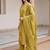 women ethnic motifs embroidered regular thread work cotton kurta with trousers & with dupatta