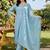 women floral embroidered regular thread work cotton kurta with trousers & with dupatta