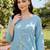 women floral embroidered regular thread work cotton kurta with trousers & with dupatta