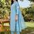 women floral embroidered regular thread work cotton kurta with trousers & with dupatta