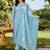 women floral embroidered regular thread work cotton kurta with trousers & with dupatta