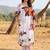women floral printed regular kurta with trousers