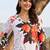 women floral printed regular kurta with trousers